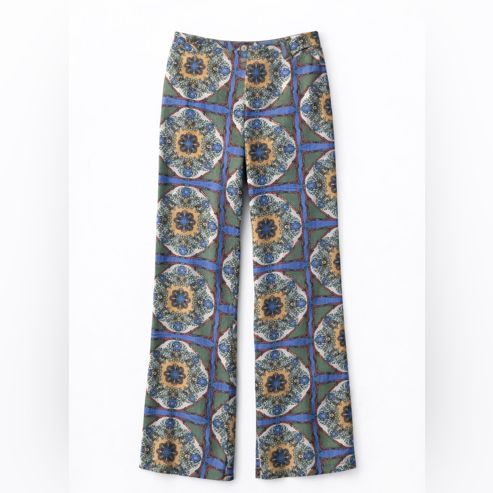 Gianni Bini Alma Pants - Boho Medallion Print Medium